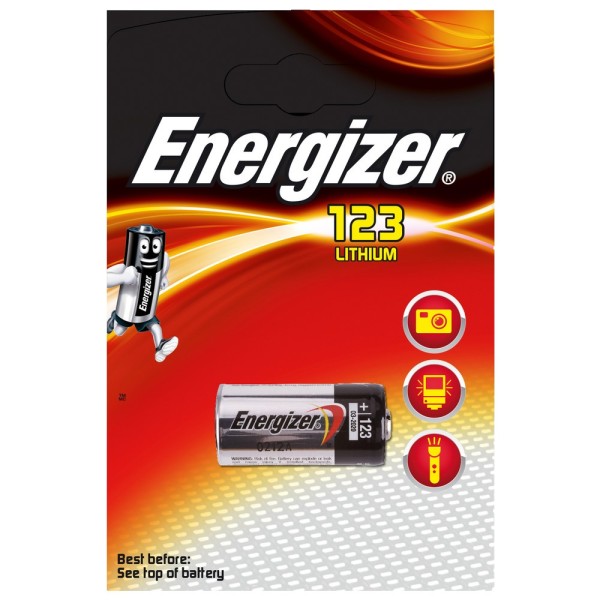Energizer Lithium Batterie, CR123, 3 V