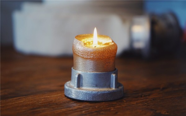 Kerzenhalter | FIRE REVIVE | aus Kupplung | inkl. Spende | Upcycling-Produkt | Lifestyle-Geschenk