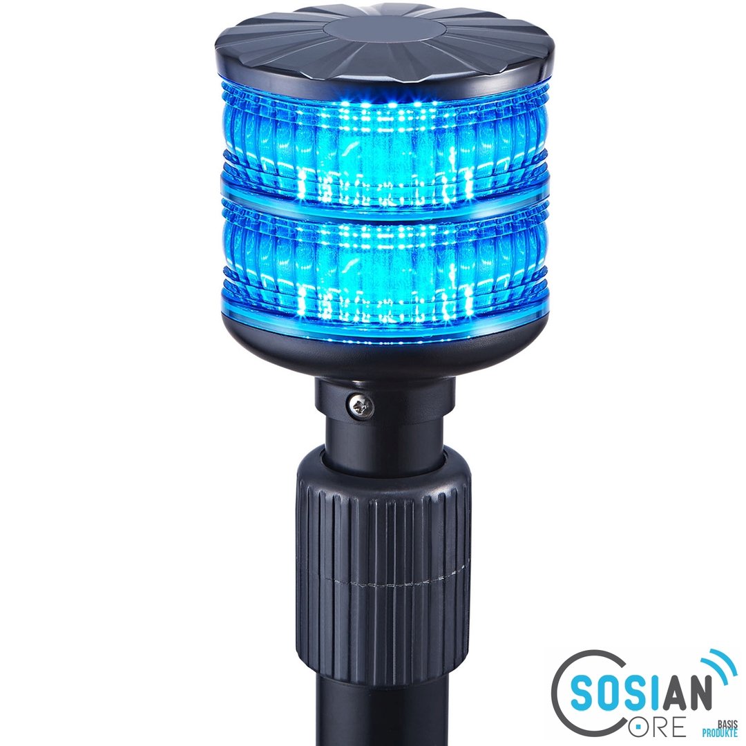 Powerflare Safety Stick Akku Signallicht in blau : : Beleuchtung
