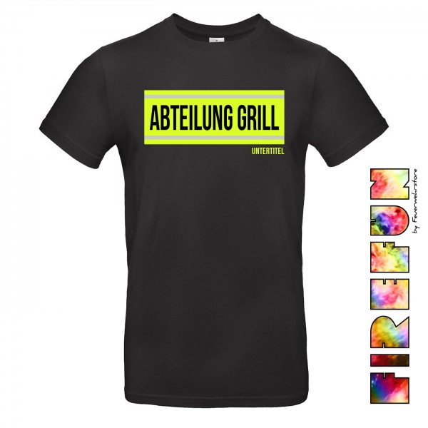 FIREFUN - T-Shirt mit Aufschrift "Abt. GRILL"