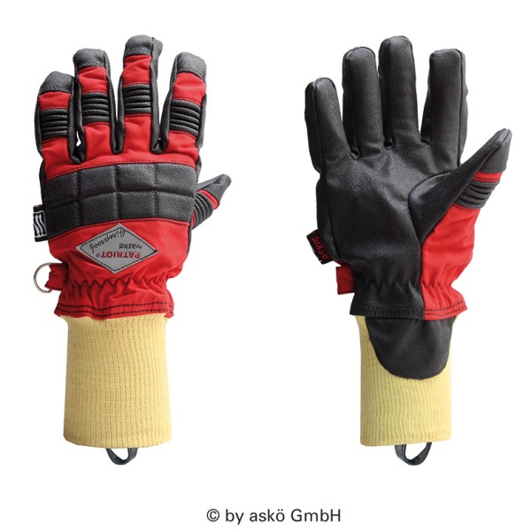 Brand-Handschuh PATRIOT® Fireproof askö | Strickbund | EN 659+A1+AC:2009 | direkte Feuerbekämpfung | Innenangriff