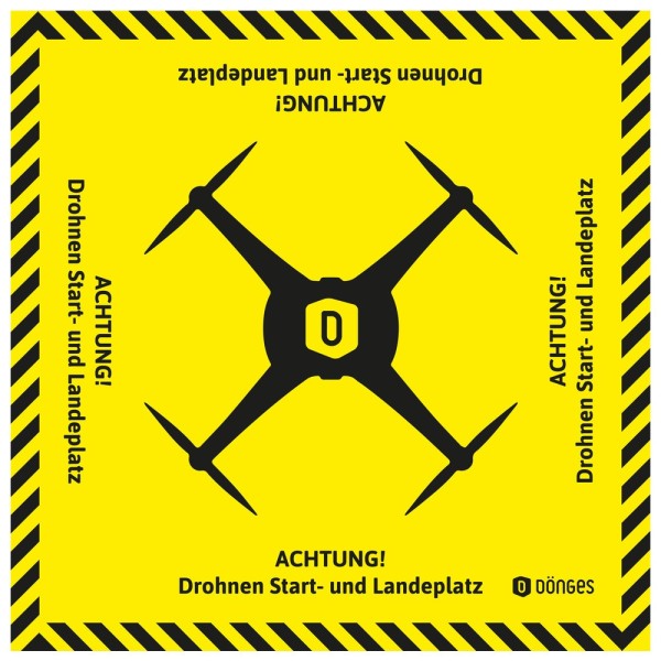 Dönges Bereitstellungsplane Drohnen-Landeplatz, 200 x 200 cm