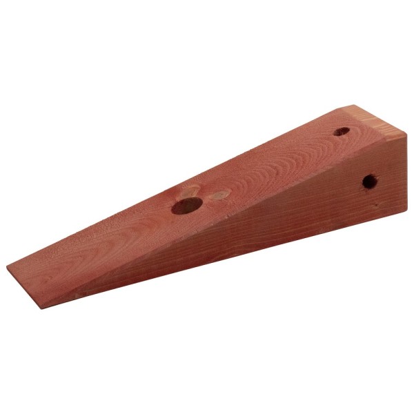 Dönges Rüstholz EGS, rot lasiert Holzkeil 10 x 12 x 45 cm