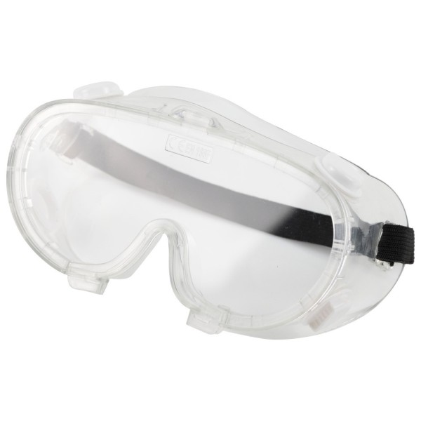 Nitras Vollsichtschutzbrille mit Ventilation PC 1 mm, mit verstellbarem Kopfband
