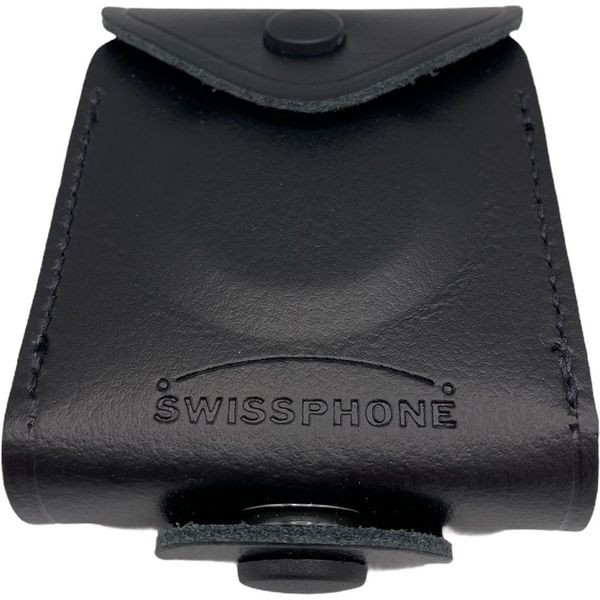 Melder-Schutztasche | Swissphone | s.QUAD Serie | hochwertige Ledertasche | Aufklappbar am Gürtel | Displayausschnitt | Feuerwehrgeschenk